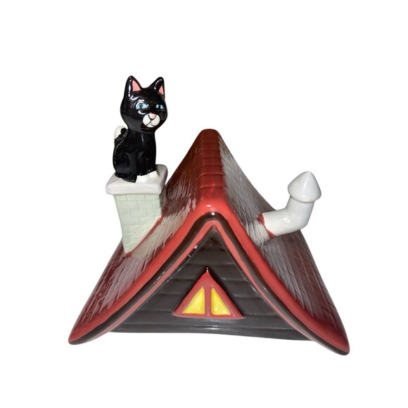 Cat On Roof Tea Bag Holder - Picture 5 of 6